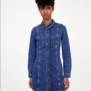 Zara Authentic TRF Denim Dress